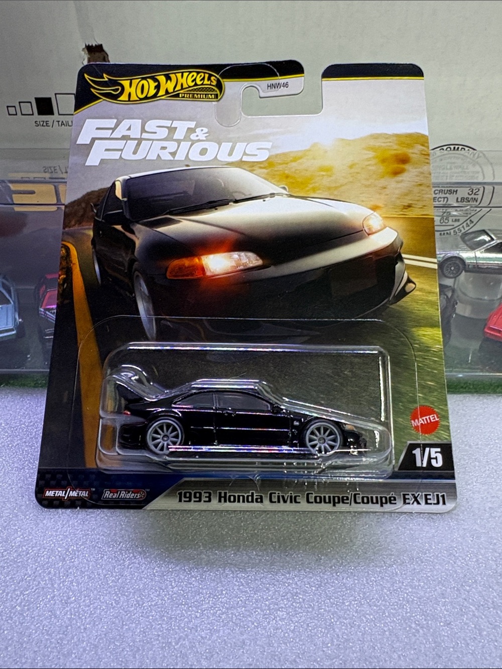 Hot Wheels Fast & Furious 1993 Honda Civic Coupe – Black